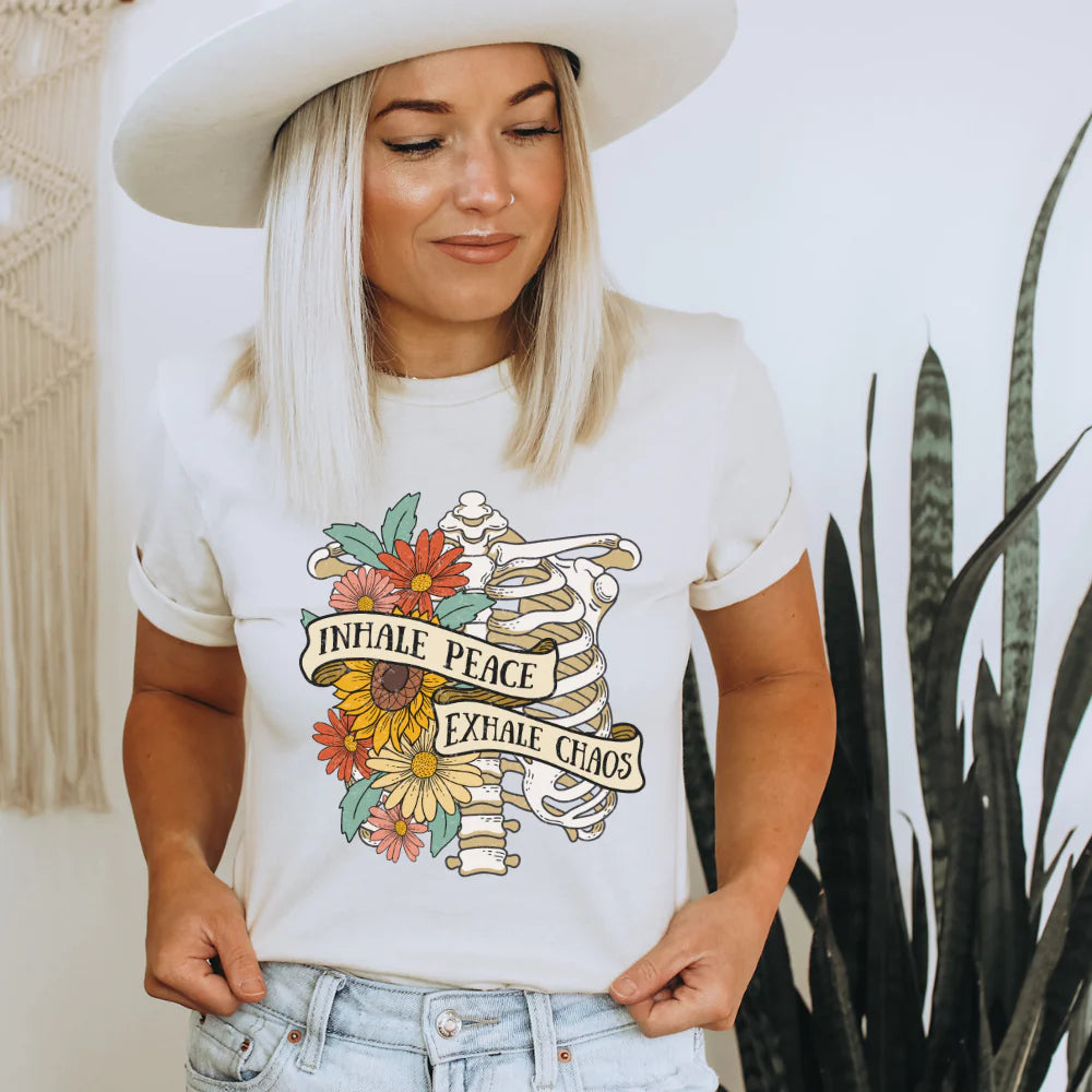 Inhale Peace Exhale Chaos T-Shirt