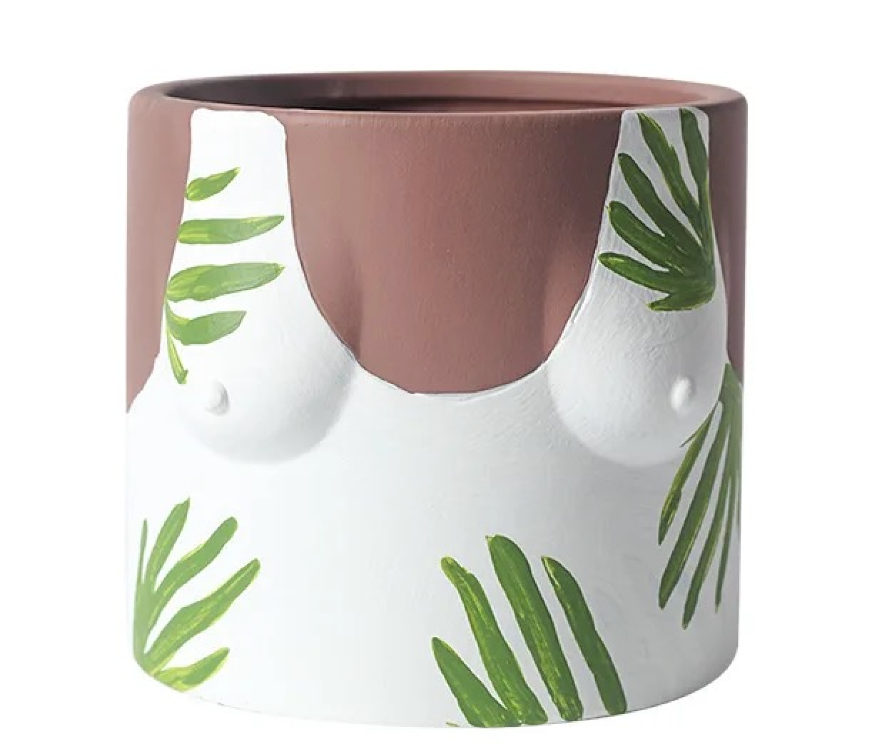 Hand Painted Boob Pots with Drainage Hole