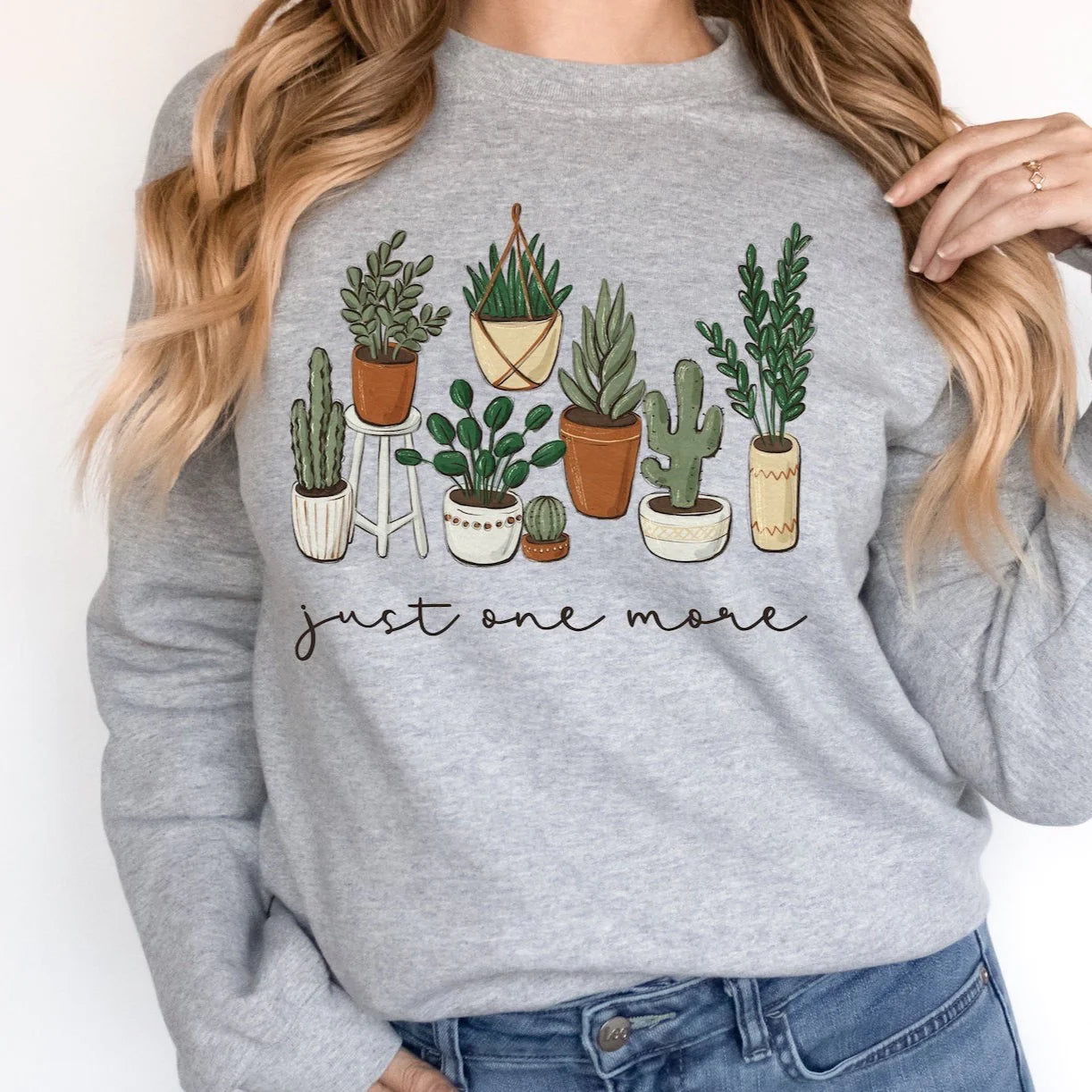 succulent tee shirt Just One More Plant T-Shirt
