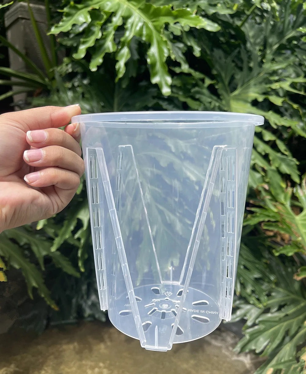 clear plastic pots for plants Clear Durable Pots with Many Drainage Holes – Urban Jungle