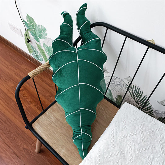 Alocasia Plant Shaped Pillow